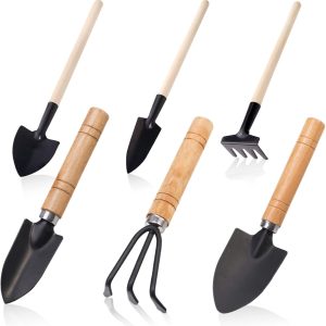 6105ZzV7JPL._AC_SL1500_.jpg Small Tool Set 6 Pieces Iron Kit Including Hand Shovel Transplant Shovel