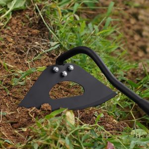 Tool Hollow Hoe with 55-85 Inch Long Handle Adjustable Manual Weeder Heavy