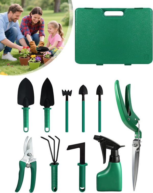 81fv5jtbNVL._AC_SL1500_.jpg Set 10pcs Heavy Duty Tools Durable Gardenings Hand Tools Tool Set with
