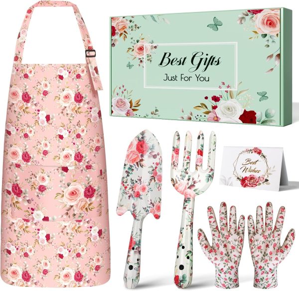 for Women Supplies Tools with Hand Fork Trowel Gloves Apron for Mom
